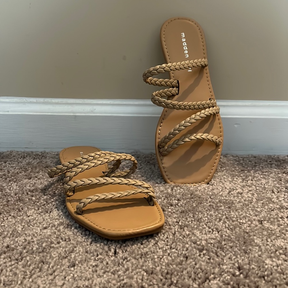 Almost new madden girl sandals. Very cute for summer. Wore them once.